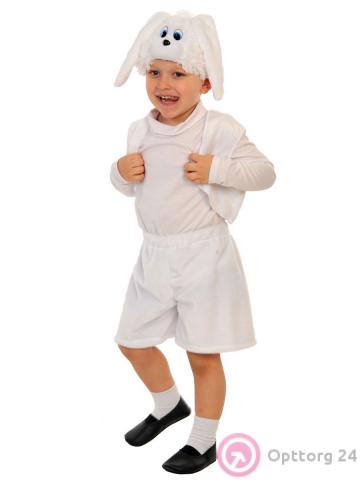 Костюм детский карнавальный Зайчик белый купить оптом