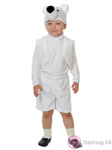 Костюм детский карнавальный Мишка белый купить оптом