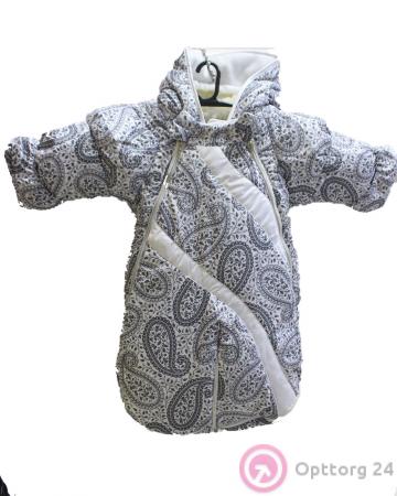 Детская  куртка- трансформер белого цвета. купить оптом