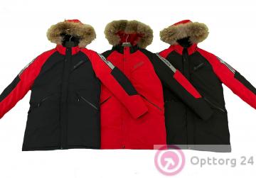 Пуховик подростковый для мальчика удлиненной модели купить оптом