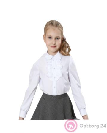 Блузка мл.шк. белая Д11 купить оптом