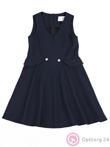 Сарафан школьный приталенный для девочек купить оптом