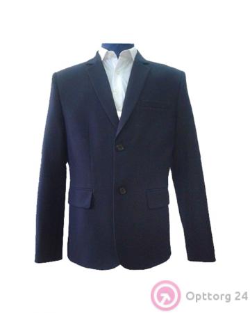 Пиджак для мальчика классический синий купить оптом
