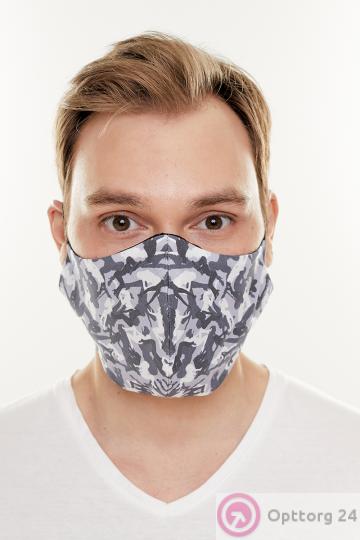 Маска тканевая с принтом изображения людей купить оптом