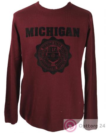 Кофта мужская, с надписью "MICHIGAN" купить оптом