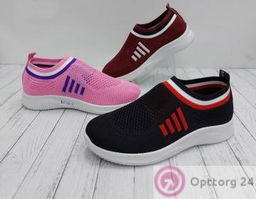 Кроссовки подростковые для девочки с полосками купить оптом