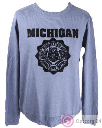 Кофта мужская, с надписью "MICHIGAN" купить оптом