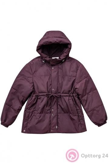 Куртка женская демисезонная с капюшоном и поясом купить оптом