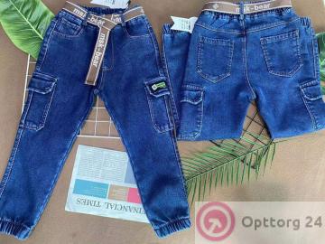 Джинсы-джоггеры подростковые утепленные для мальчика купить оптом