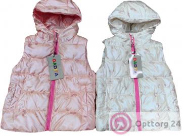 Жилет детский на синтепоне с принтом DADITA купить оптом