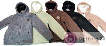 Куртка детская меховая демисезонная с логотипом DADITA, разные цвета купить оптом