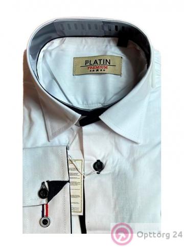 Рубашка подростковая "Platin", голубого цвета купить оптом