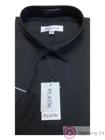 Рубашка мужская классическая прямая из хлопка Platin купить оптом