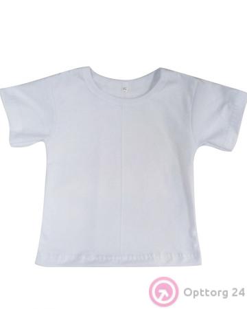 Футболка белая 5-8лет  купить оптом