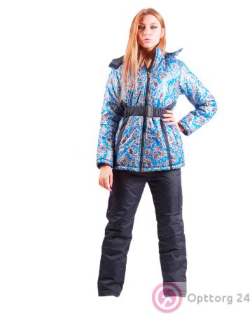 Костюм утепленный куртка +брюки на синтепоне 250 гр HW44-52 купить оптом