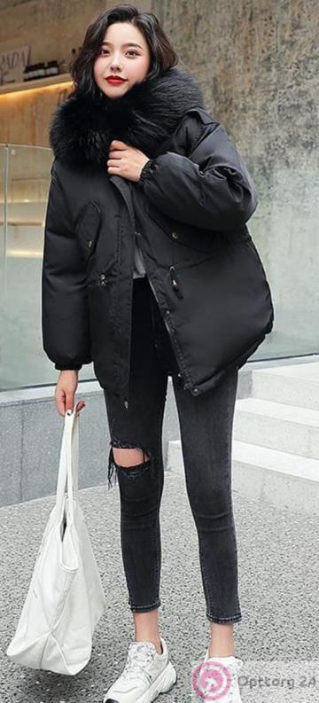 Куртка женская зимняя с мехом купить оптом