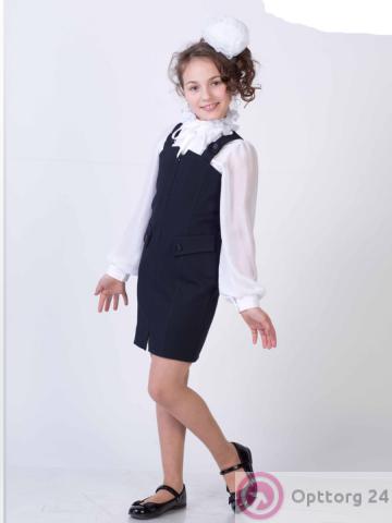 Детский школьный сарафан черного цвета . купить оптом