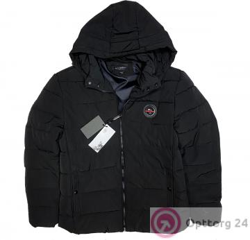 Куртка мужская зимняя (большие размеры) черного цвета купить оптом