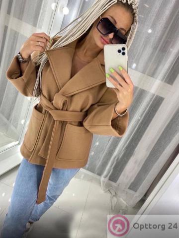 Пальто женское демисезонное укороченное купить оптом