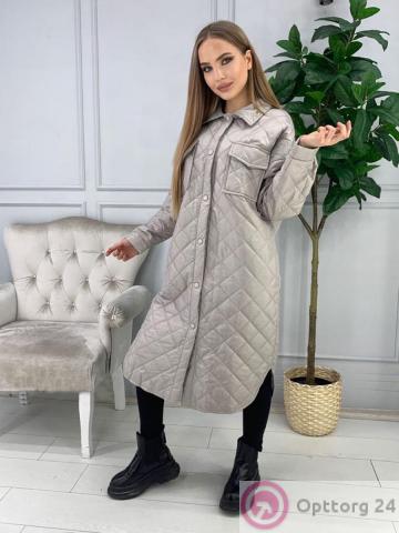 Пальто женское демисезонное свободного кроя купить оптом