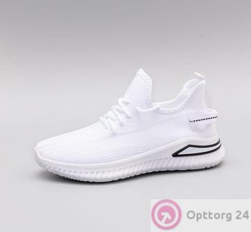 Кроссовки женские с перфорацией цвет белоснежный купить оптом