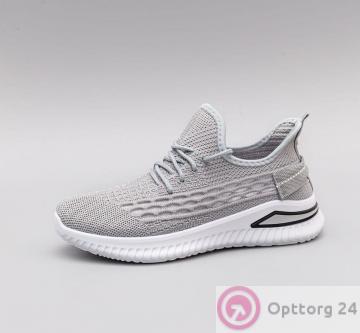 Кроссовки женские с перфорацией цвет серый купить оптом
