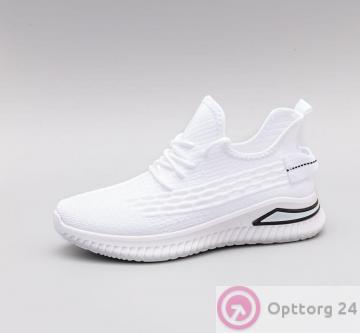 Кроссовки женские с перфорацией цвет белый купить оптом