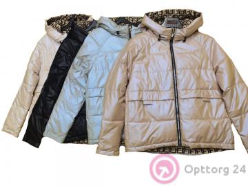 Куртка женская демисезонная с жемчужным отливом купить оптом