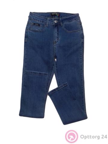 Джинсы женские синего цвета классические купить оптом