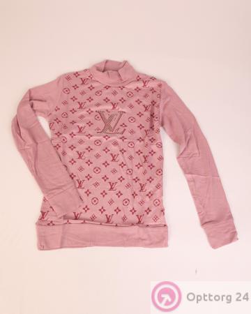 Водолазка детская розовая с принтом купить оптом