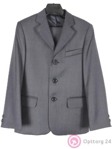 Детский школьный костюм серого цвета с металлическим отливом. купить оптом