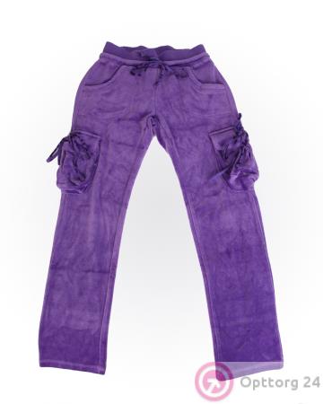 Брюки для девочки вельветовые фиолетовые купить оптом
