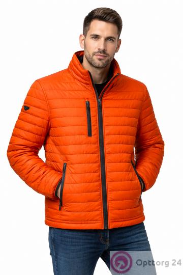 Куртка мужская демисезонная с логотипом на рукаве купить оптом