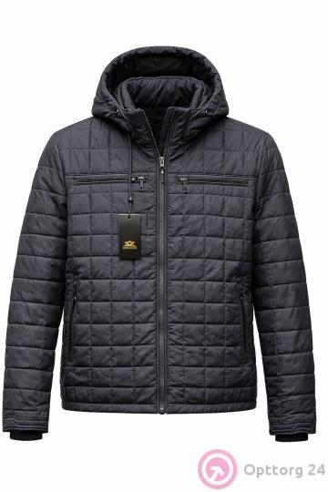 Куртка мужская демисезонная (большие размеры) стеганная в квадрат купить оптом