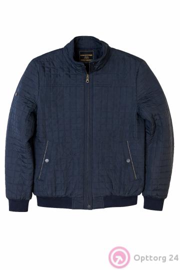 Куртка мужская на синтепоне большого размера черного цвета с простроченной в квадрат купить оптом