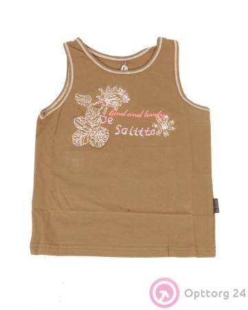 Майка детская песочного цвета с принтом купить оптом