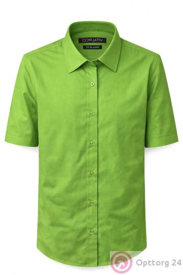 Рубашка мужская с коротким рукавом Vitali Rocci однотонная (ассортимент цветов) купить оптом