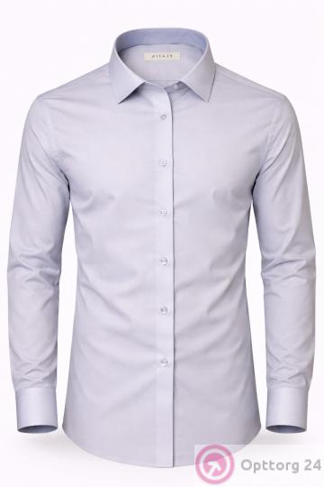 Рубашка мужская классическая прямая из хлопка Platin купить оптом
