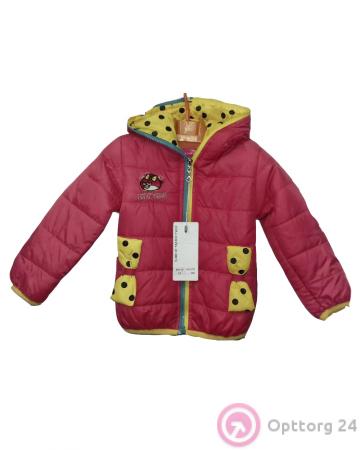 Детская куртка красная с изображением Злой птички купить оптом