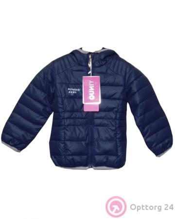 Куртка детская синего цвета с прострочкой купить оптом