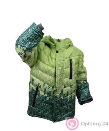 Куртка красно-синяя с буквенным принтом купить оптом