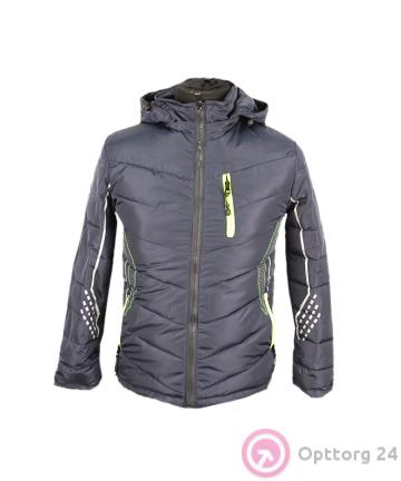 Куртка серая с белой полоской купить оптом