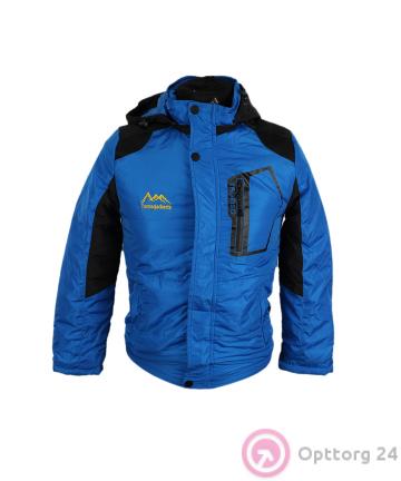 Куртка синяя с черными вставками купить оптом
