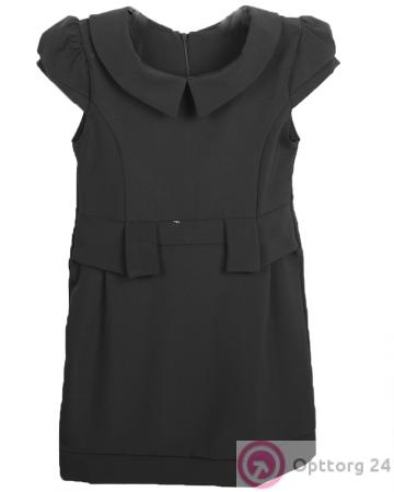 Детский сарафан черного цвета   с молнией сзади. купить оптом