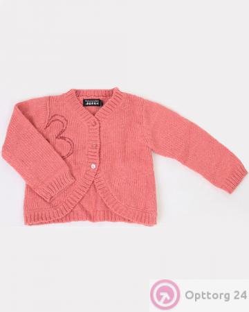 Кардиган детский розовый купить оптом