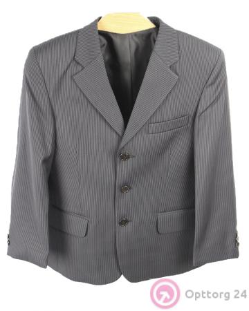 Костюм школьный  черного цвета с полоской. купить оптом