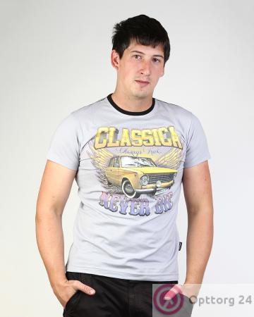Футболка мужская "Classica" серая купить оптом