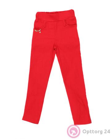 Брюки -джегинсы детские красные купить оптом