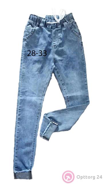 Джинсы женские пояс на резинке со шнурком купить оптом