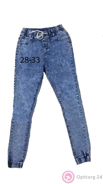 Джинсы женские низ брючин на резинке купить оптом